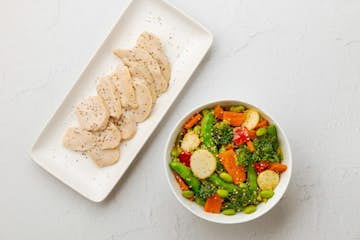 Image of Deli-Carved Roasted Chicken & Asian Veggie Mix