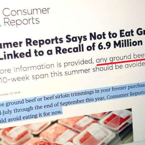 Recent beef recalls reinforce​ the importance of food transparency & traceability