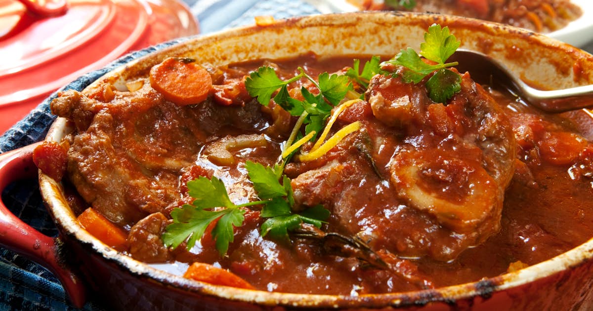 Braised Beef Shank with Red Wine Reduction