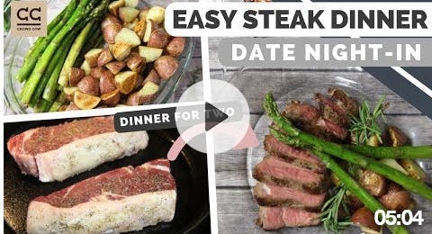Easy Steak Dinner for Two at Home