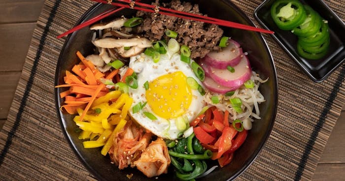 Ground Beef Korean Bibimbap