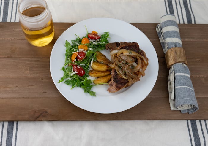 Pork Chops with Caramelized Apples and Onions