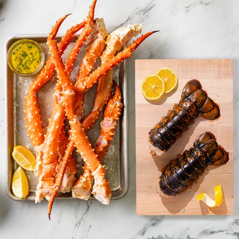 Image of Buy Red King Crab Legs Get Two Free Lobster Tails
