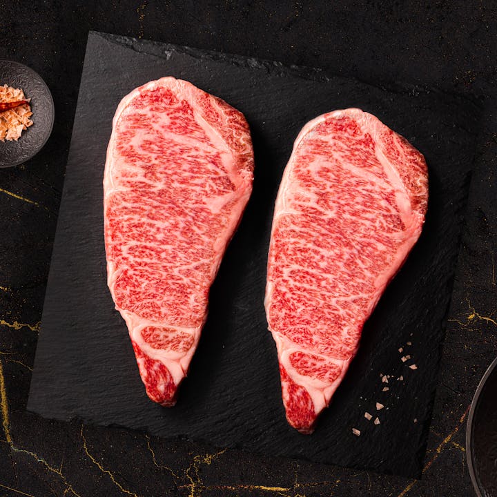 Image of Japanese A5 Wagyu New York Strip Steak Pair