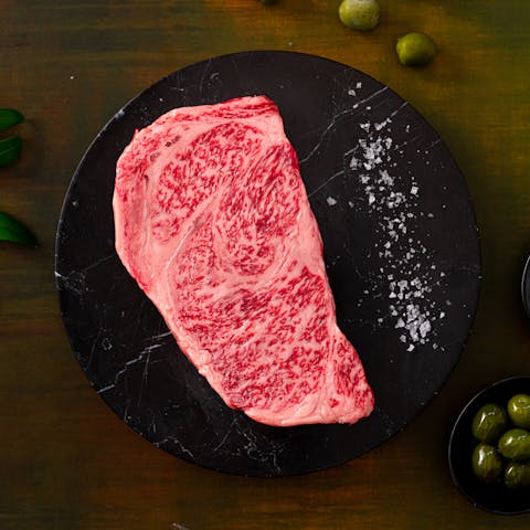 Image of Japanese A4 Olive Wagyu Ribeye Steak