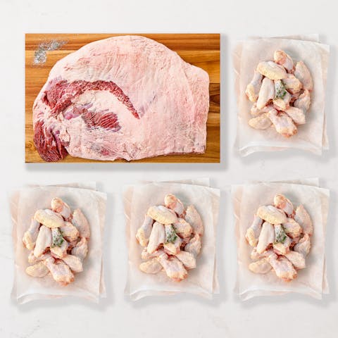 Image of Brisket with 4 Free Chicken Wing Party Packs