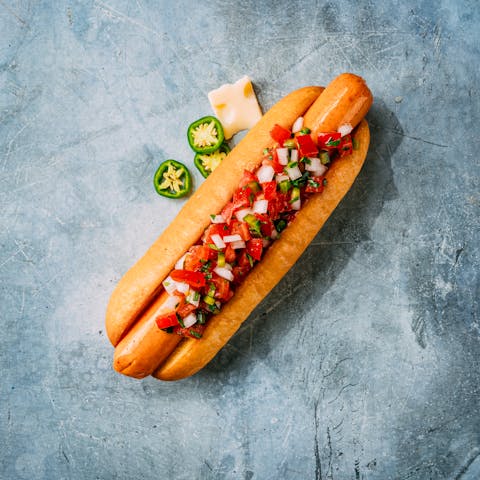 Image of Fair Trade Salmon Hot Dogs - Jalapeno & Cheese