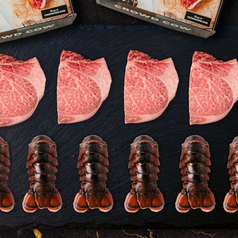 Image of A5 Wagyu Petite Surf & Turf Party Packs