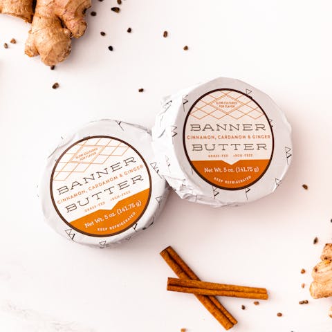 Image of Cinnamon, Cardamom & Ginger Cultured Butter 2-Pack