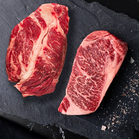 Image of  Buy Mishima Reserve Boneless Ultra Ribeye Steak Get a Chuck Roast Free