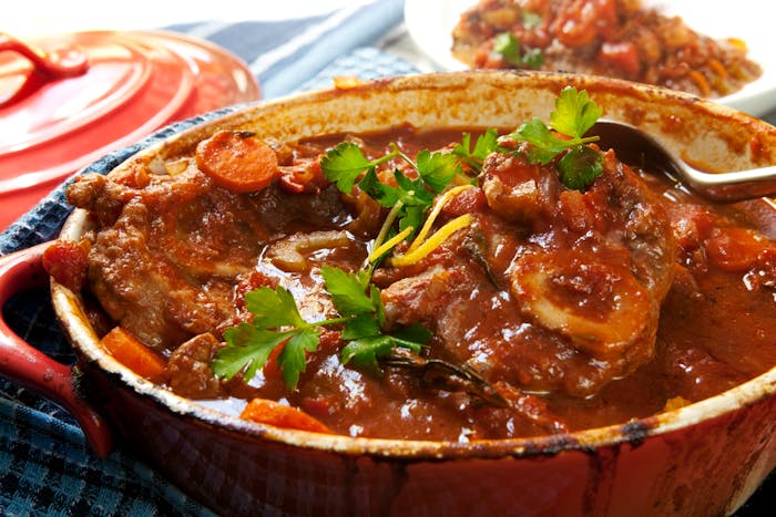 Braised Beef Shank with Red Wine Reduction