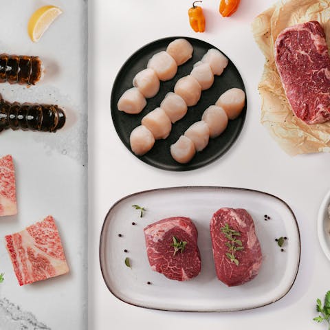 View details about Surf & Turf Lover Box Image of Surf & Turf Lover Box