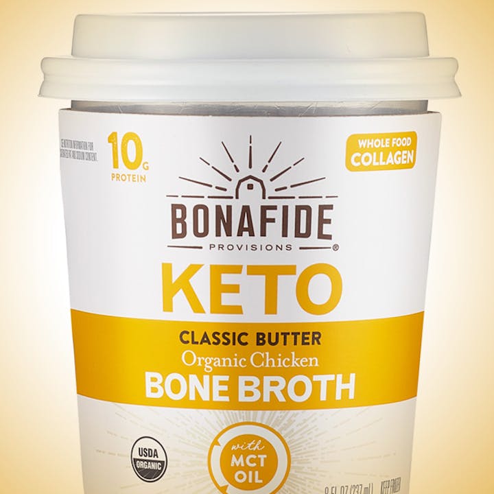 Image of Classic Butter & Organic Chicken Keto Bone Broth Cup 6-Pack
