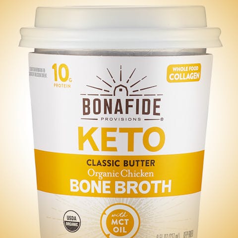 Image of Classic Butter & Organic Chicken Keto Bone Broth Cup 6-Pack