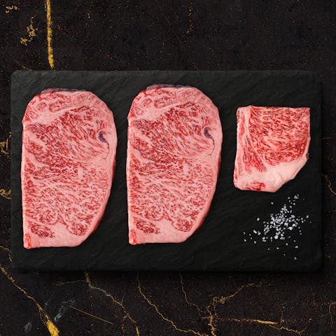 Image of Buy Two A5 Wagyu NY Striploin Steaks Get a Free A5 Petite Striploin