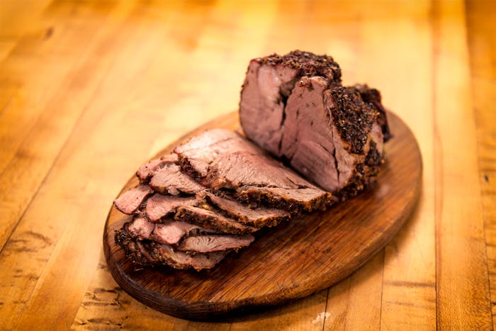 Herb-Rubbed Roasted Boneless Leg of Lamb