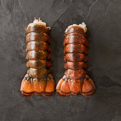 Image of XL Wild Maine Lobster Tail Pair