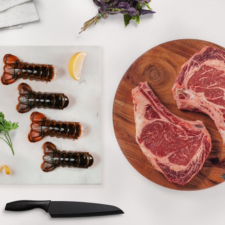 Image of Wild Maine Lobster & Bone-In Ribeye Steaks