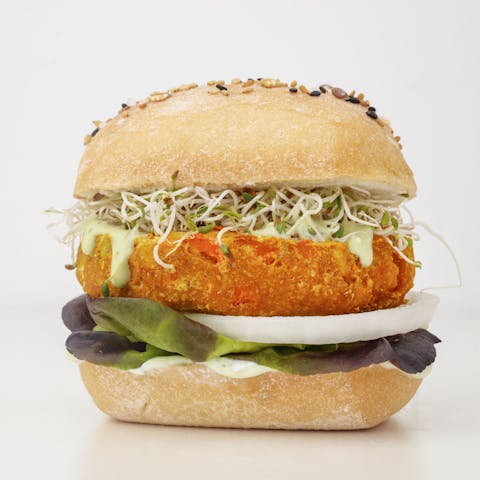 Image of Orange Veggie Burger