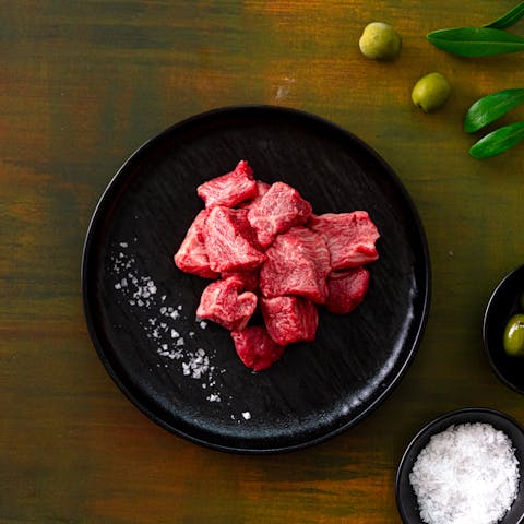 Image of Japanese A4 Olive Wagyu Tenderloin Cubes
