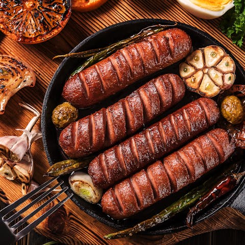 Image of Hickory Smoked Organic Uncured Beef Sausage