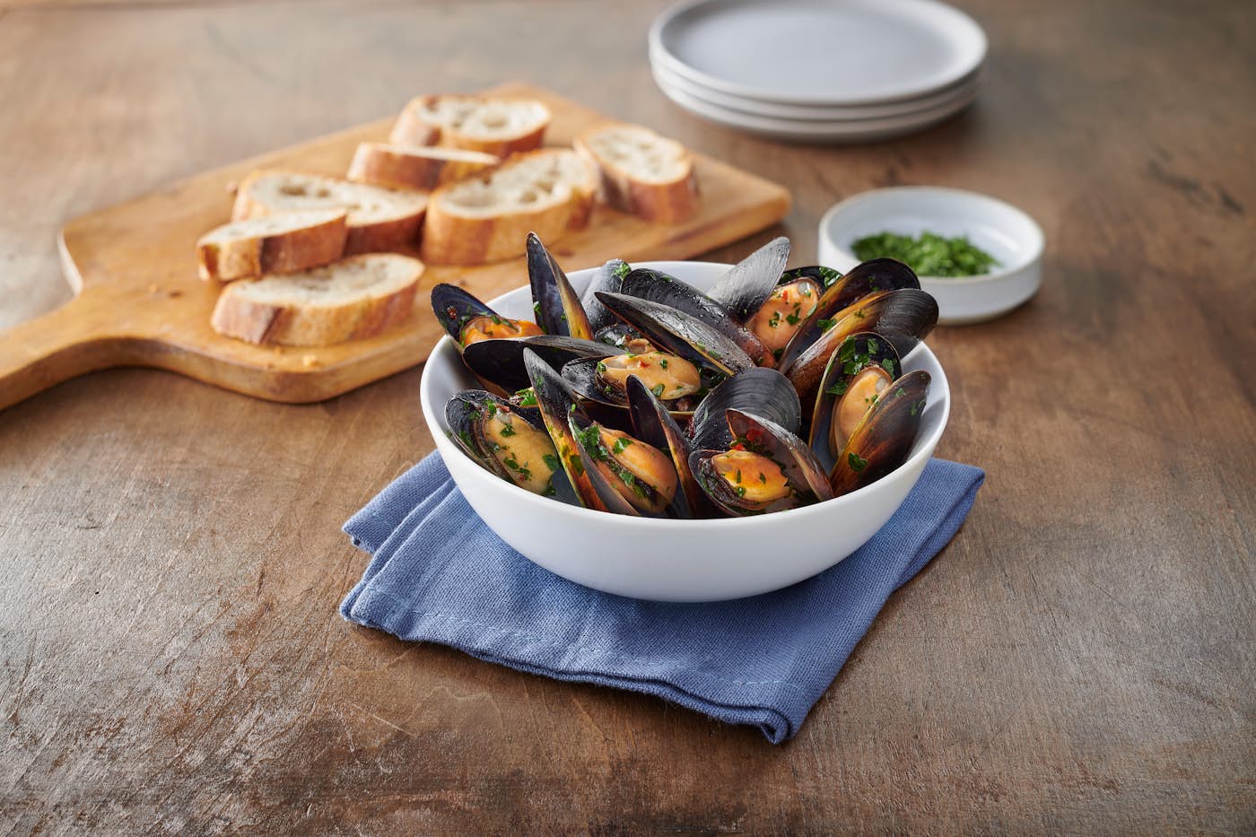 Plated Mussels
