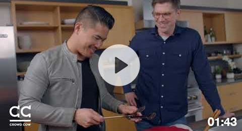 Nelson Yong and Joe Heitzeberg taste Olive Wagyu! Nelson Yong and Joe Heitzeberg taste Olive Wagyu!