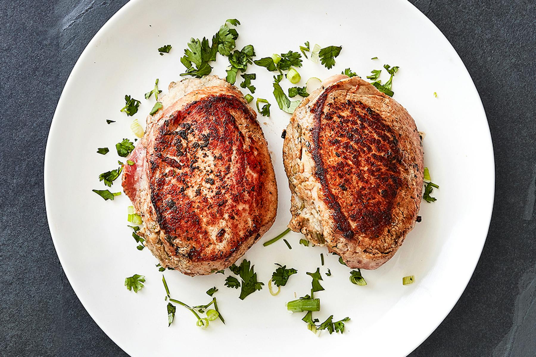 Cooked Stuffed Pork Chops