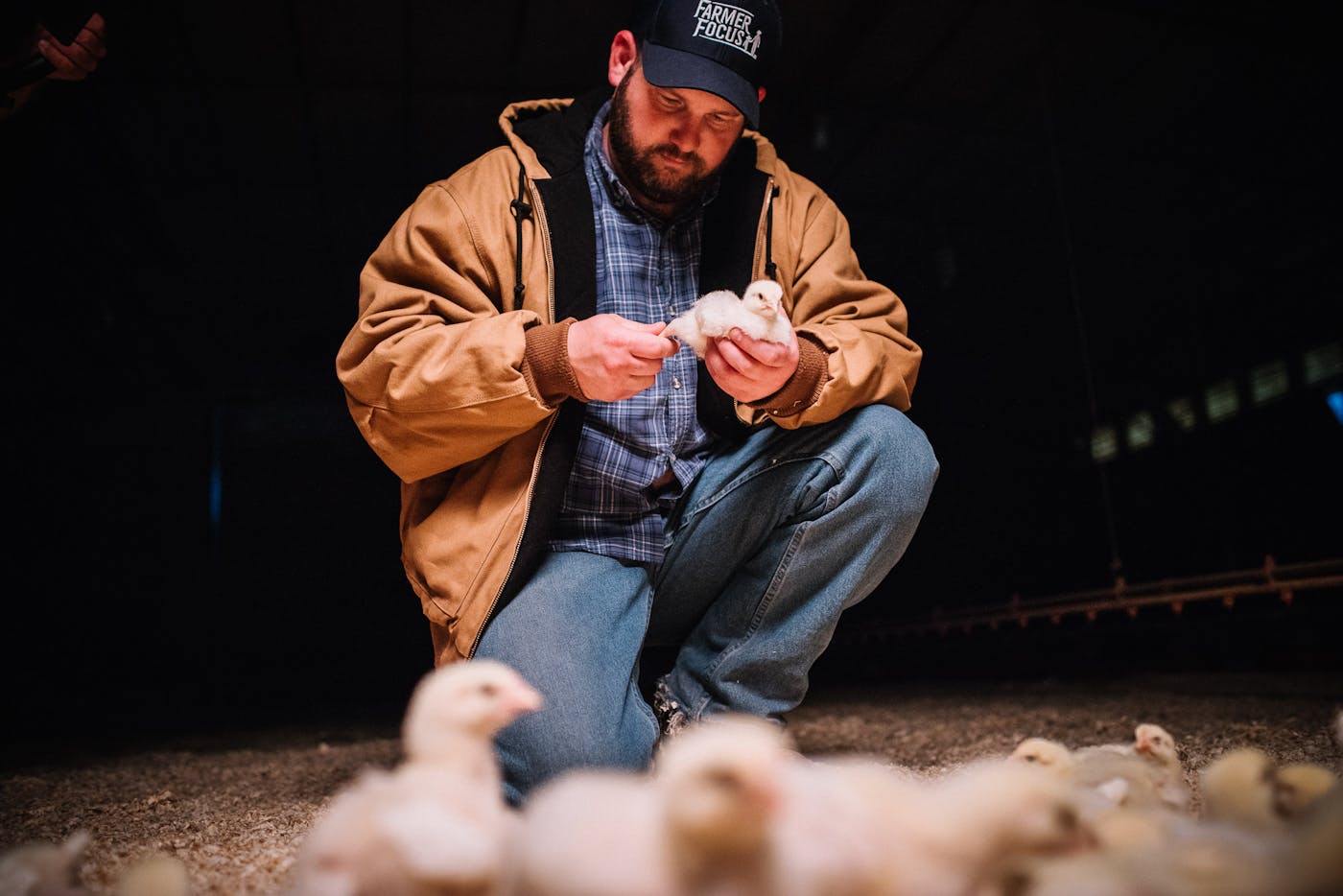SVO Farmer With Chicken