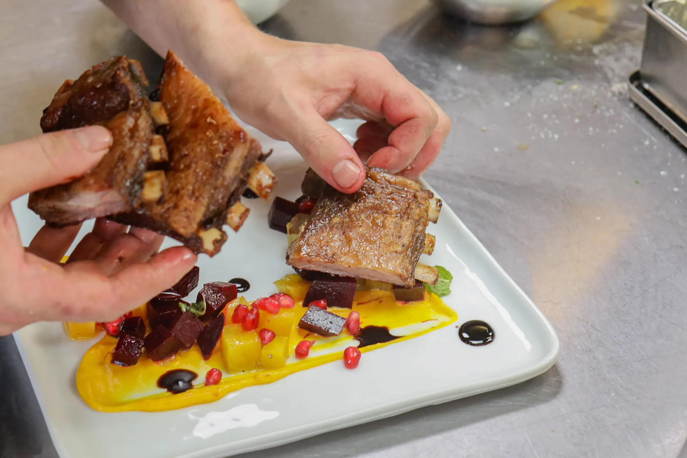 Oven-Roasted Spanish Lamb Spare Ribs