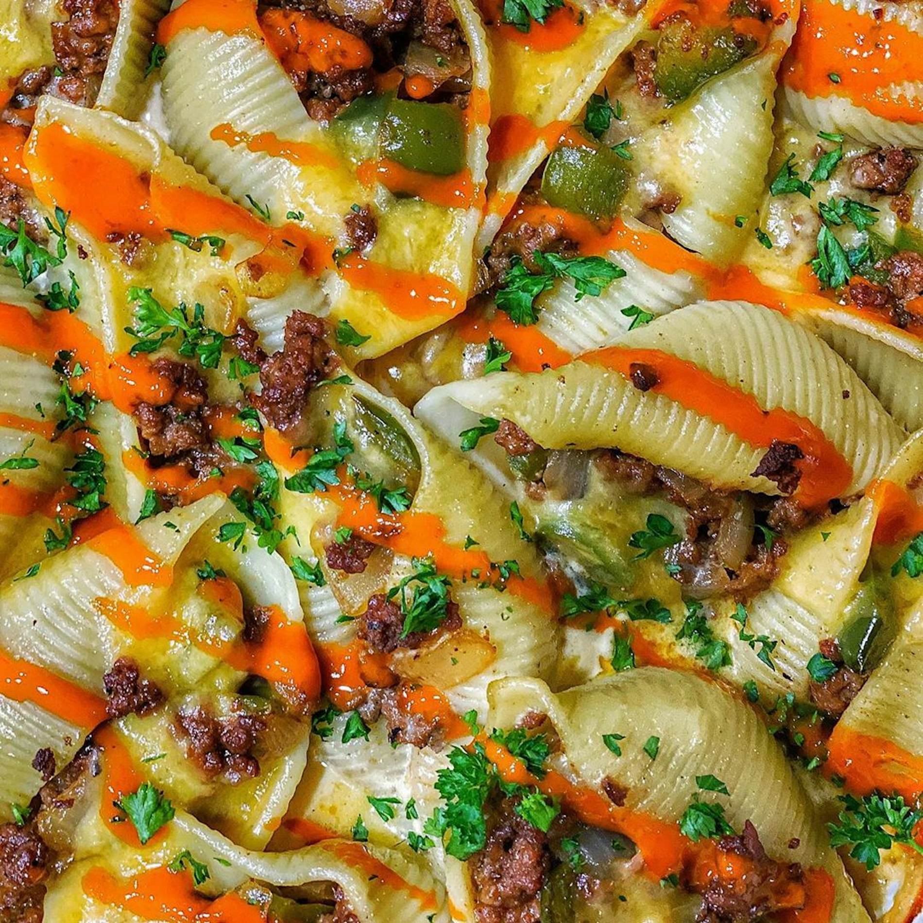 Philly Cheesesteak Stuffed Pasta Shells