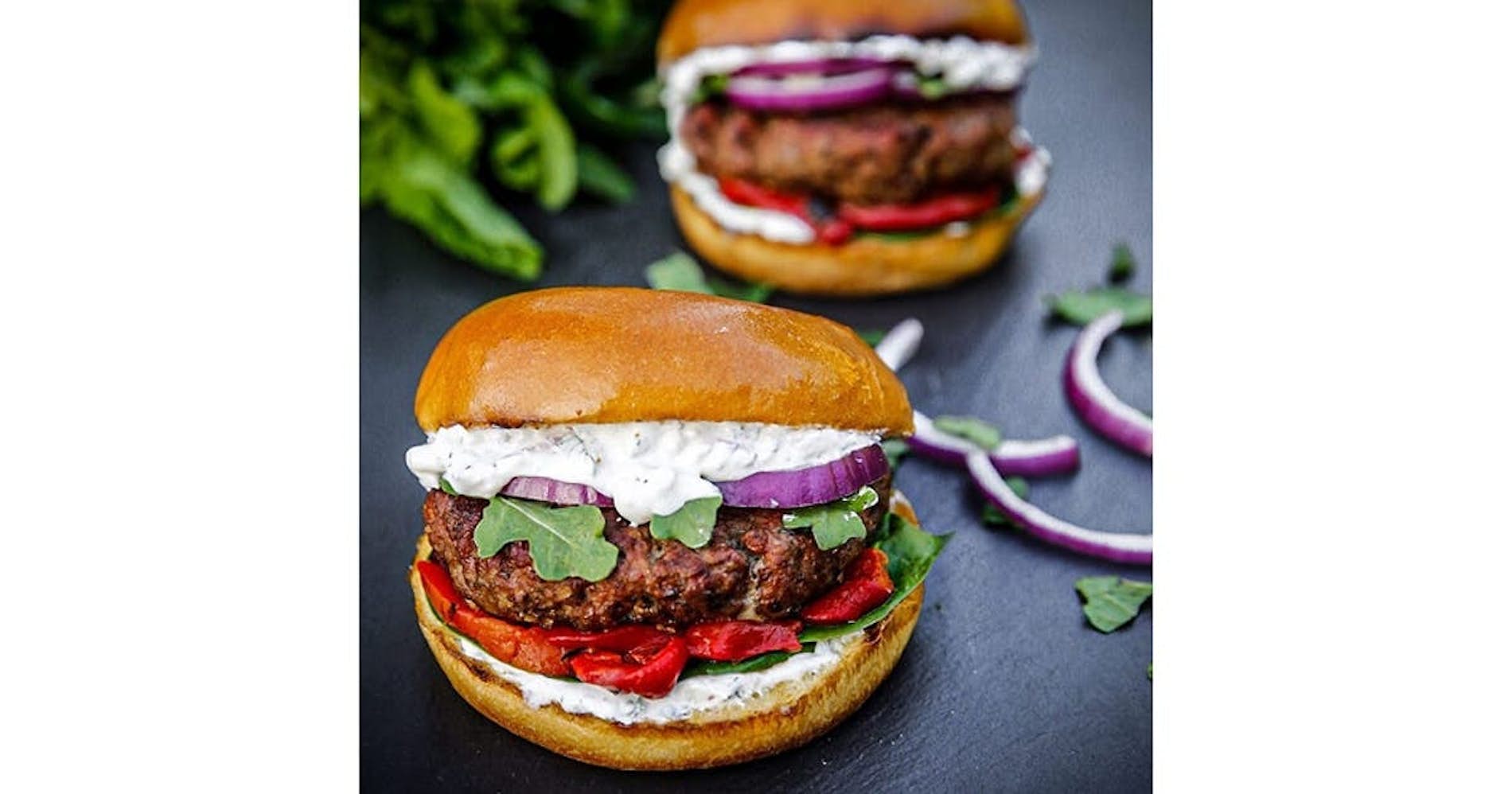 Greek Lamb Burgers with Tzatziki Sauce