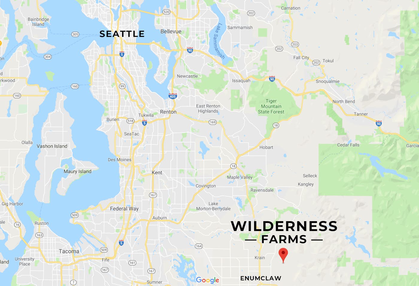WIlderness Farms Map