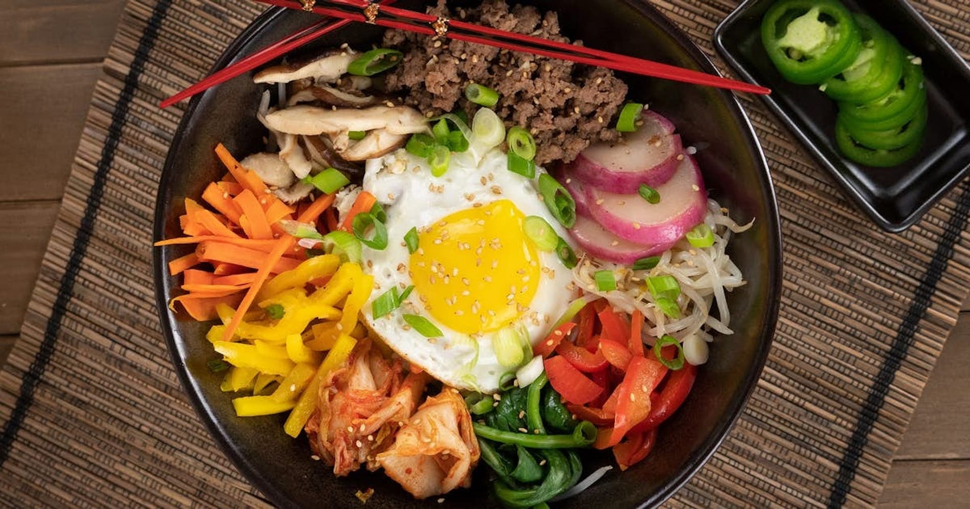Ground Beef Korean Bibimbap