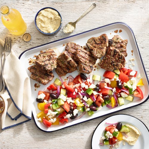 Greek-Style Grilled Lamb Loin Chops