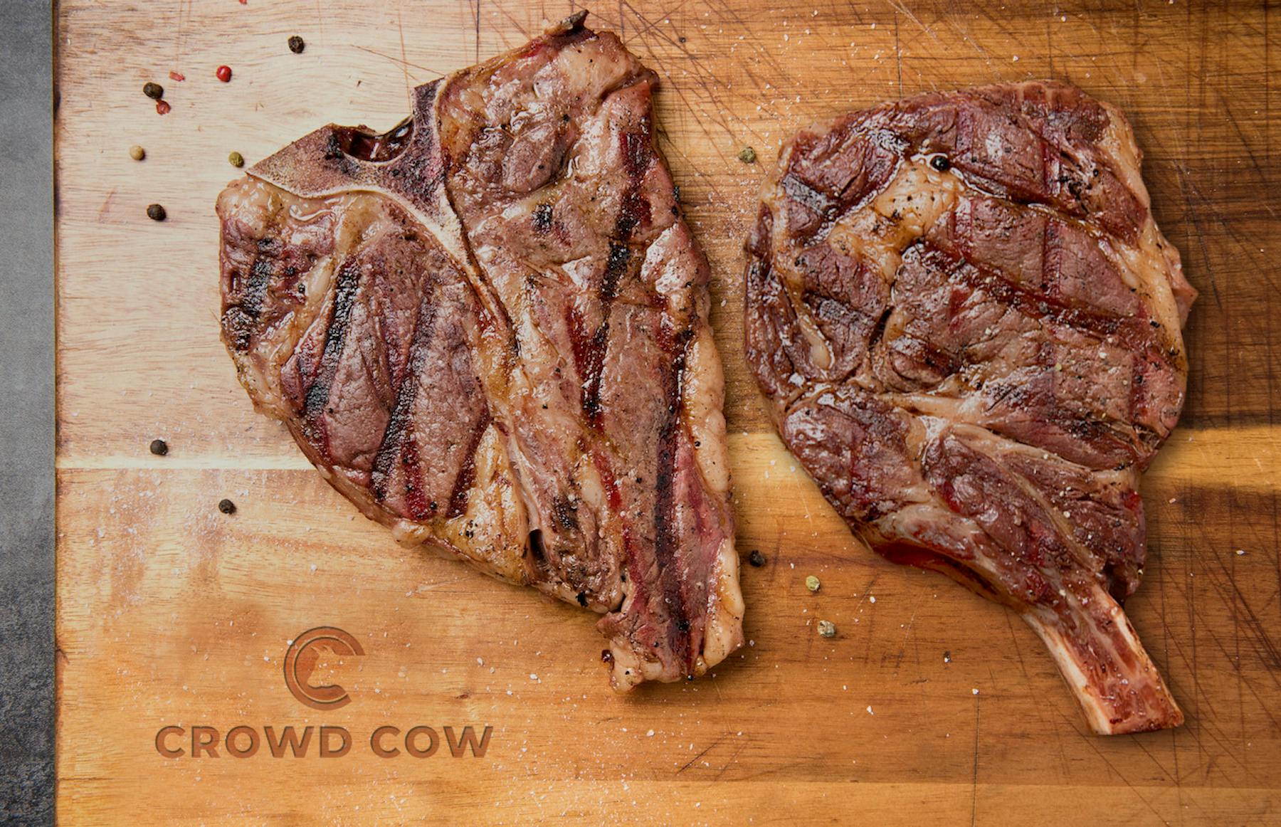Porterhouse Steak, Crowd Cow direct from farm. Order online craft meat.